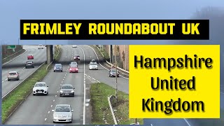 UK frimley roundabout Many vehicles are moving in this area driving routes farnborough ❤️❤️ [upl. by Analos676]