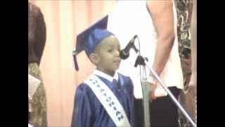 Robert Gregory Preschool Salutatorian Speechwmv [upl. by Ellesirg]