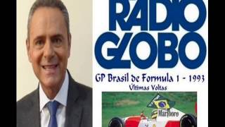 Últimas Voltas do GP Brasil de Formula 1  1993  com a narração de Luis Roberto  Rádio Globo [upl. by Naggem]