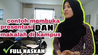 KALIMAT PEMBUK4 PRESENTASI di KAMPUS YANG B4IK Didukung MAKALAH [upl. by Laehcimaj692]