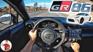 The 2022 Toyota GR86 is the Best Way to Start or Improve Performance Driving POV Drive Review [upl. by Ashil]