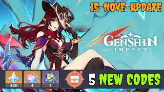 5 New GENSHIN IMPACT REDEEM CODES 2024  GENSHIN IMPACT CODES 2024  GENSHIN CODES [upl. by Ardnala]