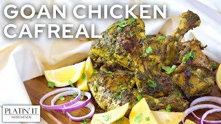 Goan Chicken Cafreal  Grilled Green Masala Chicken  Everyday Favourites [upl. by Hugon]