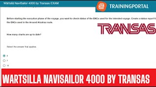 Wartsila Navisailor 4000 TransasTraining Portal Myntra [upl. by Gwenni]