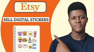 How To Sell Digital Stickers on Etsy using Canva [upl. by Naujet]