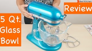 KitchenAid 5Qt Artisan Design Series with Glass Bowl Review [upl. by Noni]