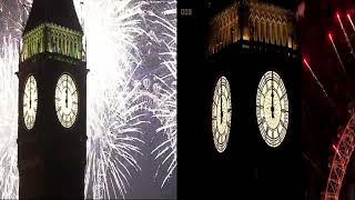 London NYE Fireworks 2011 VS 2024 Full Version [upl. by Oemor612]