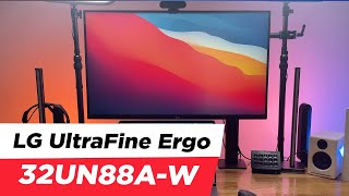 LG UltraFine Ergo 32UN88AW 4K HDR IPS MonitÃ¶r Ä°NCELEME ve 32UN880B ile FarkÄ± [upl. by Ahsaeit182]