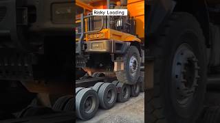 Best truck loader with best driving skills atrangicarkur ytshorts shorts truckdriver trucklife [upl. by Eneleoj]