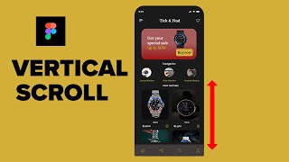 HOW TO MAKE VERTICAL SCROLL IN FIGMA figmatutorial uiuxdesign ui ux vertical howtomakescroll [upl. by Osicran]