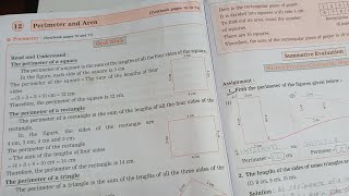 class 4th maths chapter no 12 perimeter and area workbook answer navneet maths Myrajacademy [upl. by Gascony]