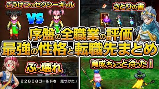 【ドラクエ3 リメイク】序盤の全職業の評価、仲間の転職先と最強の性格出し方まとめ、初心者におすすめ、取り返しが付かない要素、編成、パーティー、仲間、セクシーギャル【HD2D】 [upl. by Annahc]