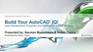 Webinar Layer Management Properties amp Modification in AutoCAD 2018  AutoCAD [upl. by Anasxor]