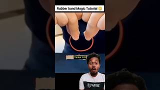 Rubber Band Magic Tricks Challenge  Easy Magic Tutorial shorts tricks magic challenge facts [upl. by Nycila]