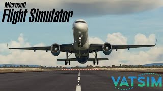 MSFS FULL FLIGHT WITH VATSIM REAL PILOT [upl. by Stubbs]