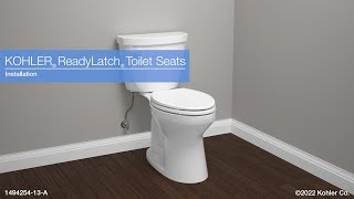 Installation – KOHLER ReadyLatch Toilet Seats [upl. by Gorman]