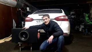 Установка саба в Ford Focus 3 Подключение к штатной магнитоле EVO коврик в багажник [upl. by Fannie]