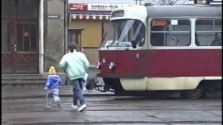 Strassenbahn in Schwerin 25Dezember 1990 [upl. by Berlinda]