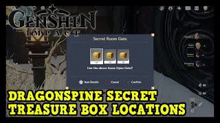 Genshin Impact Dragonspine All Secret Treasure Box Locations Priest Princess Scribe [upl. by Fox]