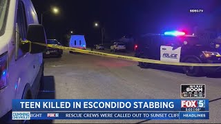 Teen killed in Escondido stabbing [upl. by Tammany]