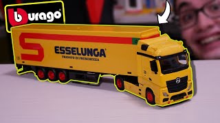 MODELLINO CAMION ESSELUNGA con SEMIRIMORCHIO di BURAGO [upl. by Anelas751]