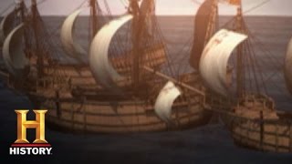 Columbus Day Christopher Columbus Sets Sail  History [upl. by Olnton]