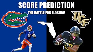 SCORE PREDICTION UCF vs Florida [upl. by Latrena]