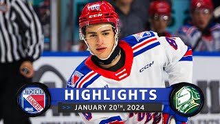 Game Highlights  Rangers vs Knights  Jan 20th 2024 [upl. by Heidie]