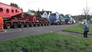 Allelys Heavy Haulage  Heavy load at Bridgeyate near Bristol [upl. by Nahte]