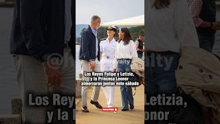 Los Reyes Felipe y Letizia y la Princesa Leonor juntos este sábado felipeyletizia leonor españa [upl. by Vtarj]