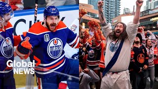 “We want the cup” Edmonton Oilers force winnertakeall Stanley Cup final with game 7 [upl. by Naujud708]