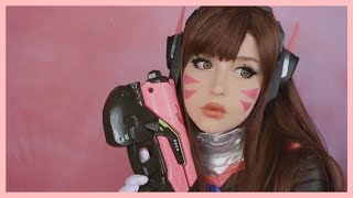 overwatch DVA cosplay makeup tutorial [upl. by Nosduj]