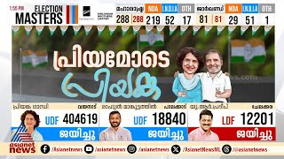 പ്രിയമോടെ പ്രിയങ്ക നാല് ലക്ഷം ഭൂരിപക്ഷം കടന്ന് പ്രിയങ്ക ഗാന്ധി  Priyanka Gandhi  Wayanad  UDF [upl. by Fretwell]