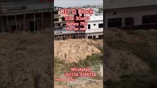 B17 multi garden  d block  7 Marla plot for sale  jawadali99  j99estate [upl. by Sheldon557]