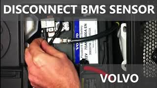 RESET quotLOW BATTERYquot in Volvo  disconnect BMS plug [upl. by Leahcin]