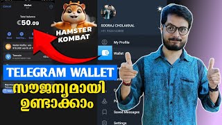 How To Create Telegram Wallet  Telegram Crypto Wallet [upl. by Aynad]