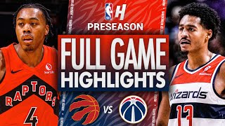 Toronto Raptors vs Washington Wizards  Full Game Highlights  October 11 2024 NBA Preseason [upl. by Ettinger]