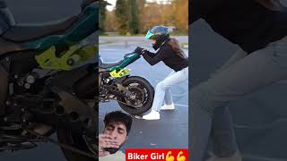 Biker Girl💪💪 automobile comedy livegreenandloveyourgreens funnymotorcycle funny waybetterthena [upl. by Zeeba442]