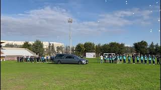 Tortoreto funerali piccolo Edoardo il saluto allo stadio [upl. by Wendin]