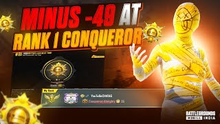 I Got Minus 49 At Rank 1 Conqueror [upl. by Reidid]