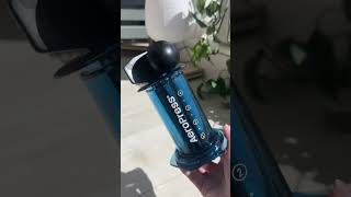 Clear Blue AeroPress ASMR Unboxing  Portable Coffee Maker for OntheGo Brewing ☕💙 [upl. by Wentworth]