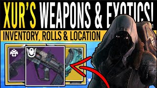 Destiny 2 XURS SOLID WEAPONS amp HIGH STAT ARMOR 5th January Xur Inventory  Armor Loot amp Location [upl. by Lesoj]