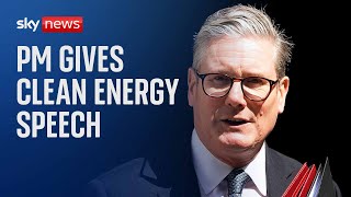 Watch Prime Minister Sir Keir Starmer delivers speech on clean energy [upl. by Ardnnek]