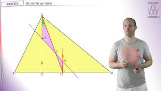 Stellingen amp bewijzen  De rechte van Euler  WiskundeAcademie [upl. by Seedman826]
