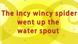 Karaoke Rhymes  Incy Wincy Spider [upl. by Kelci589]