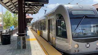 Metro L Line Gold Line AnsaldoBreda P2550 At Azusa Downtown Station [upl. by Brawner421]