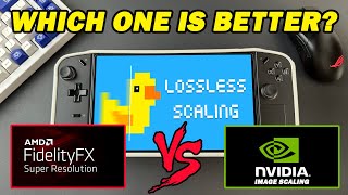 Boosting Graphics Lossless Scaling Comparison of AMD FSR vs Nvidia Image Scaling on Legion Go [upl. by Akiem]