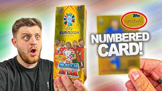 I GOT A RARE NUMBERED CARD  Match Attax Euro 2024  GOLDEN GLORY Box Break Exclusive Cards [upl. by Gader]