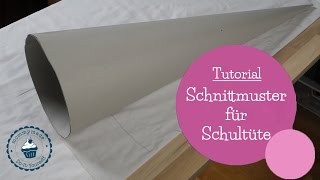 Schnittmuster für Schultüte  Schultüte nähen  DIY Nähanleitung  mommymade [upl. by Joyann]