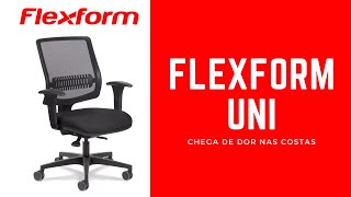 FLEXFORM UNI  MELHOR QUE CADEIRA GAMER E COM 7 ANOS DE GARANTIA [upl. by Ayotaj]